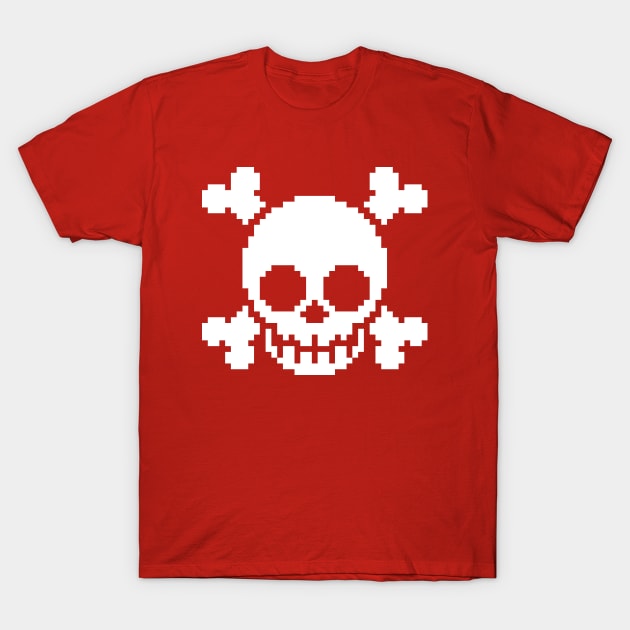 Pixel Skull T-Shirt by JPenfieldDesigns